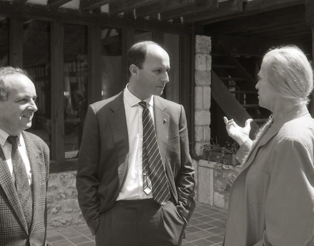Les ministres Laurent Fabius et François Loncle
